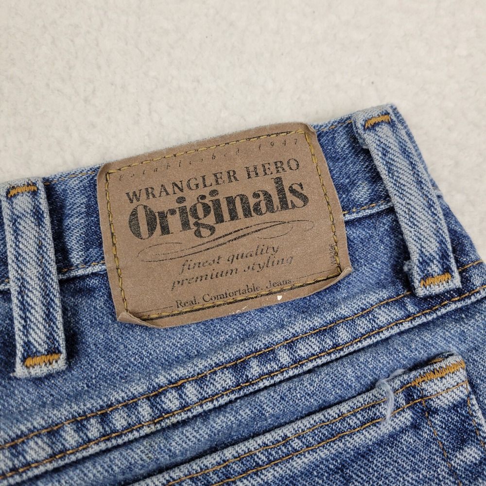 Wrangler Hero Originals Denim Shorts Mens 36 Blue Cotton 36x9 606t3sd B84D